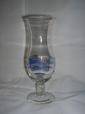 Vintage Royal Caribbean Hurricane Glass Advertising Anchor -091138